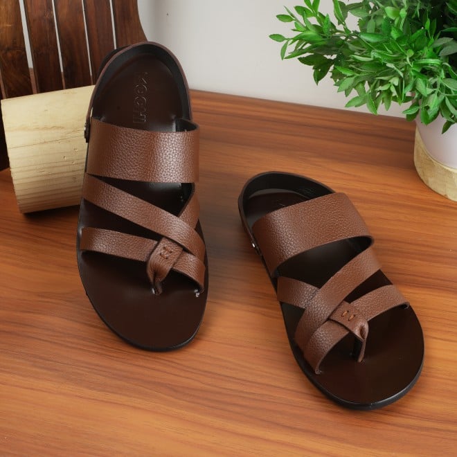 Mochi Men Tan Casual Sandals