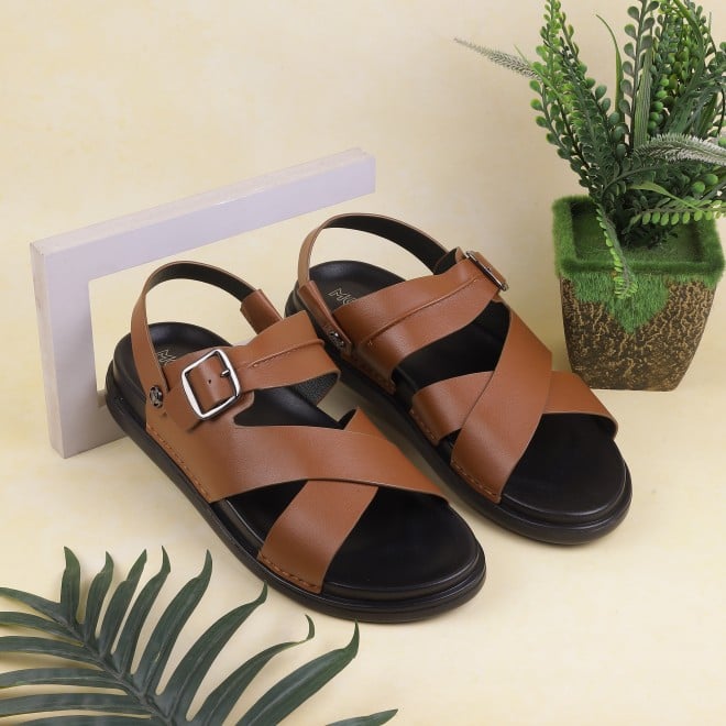 Mochi Men Tan Casual Sandals