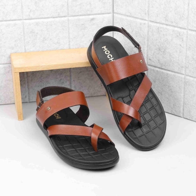 Mochi Men Tan Casual Sandals (SKU: 18-796-23-43)