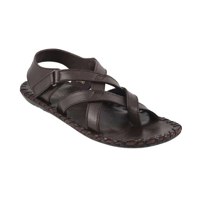 Mochi Men Brown Casual Sandals