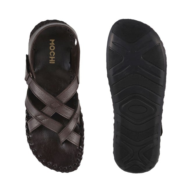 Mochi Men Brown Casual Sandals (SKU: 18-800580-12-40)
