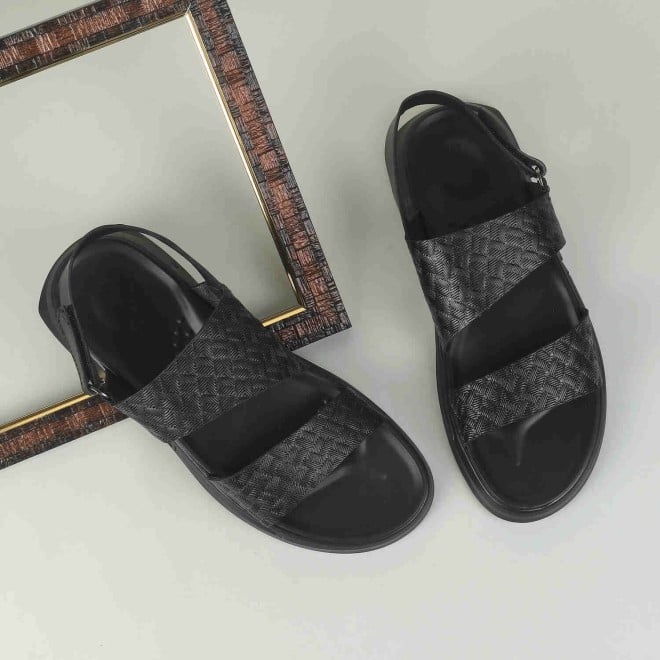 Mochi Men Black Casual Sandals (SKU: 18-850-11-40)