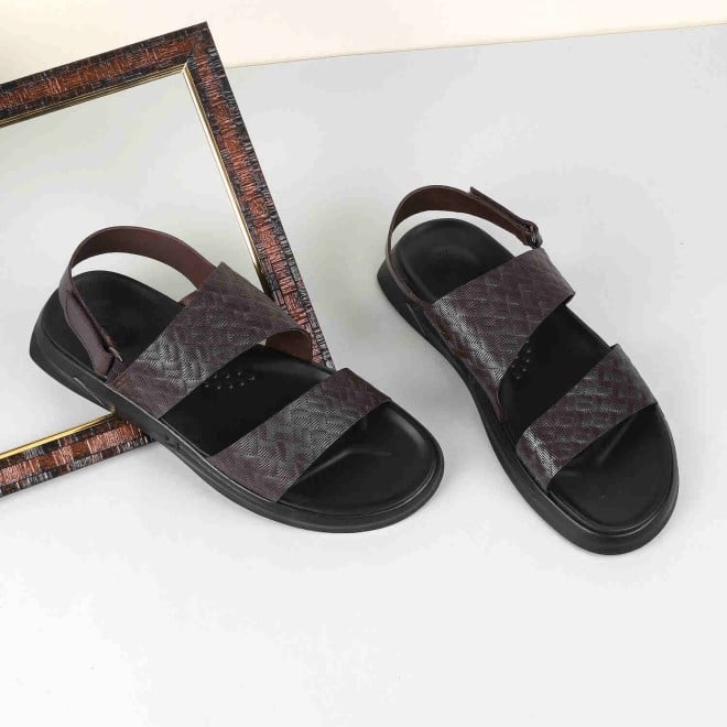 Mochi Men Brown Casual Sandals (SKU: 18-850-12-40)