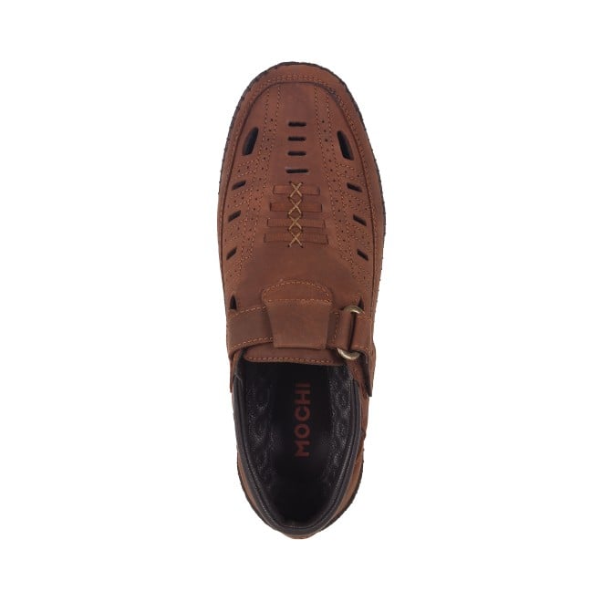 Mochi Men Brown Casual Sandals (SKU: 18-856-12-40)