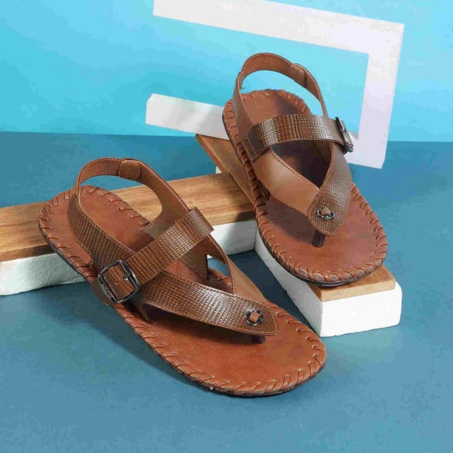 Mochi Men Tan Casual Sandals (SKU: 18-894-23-40)