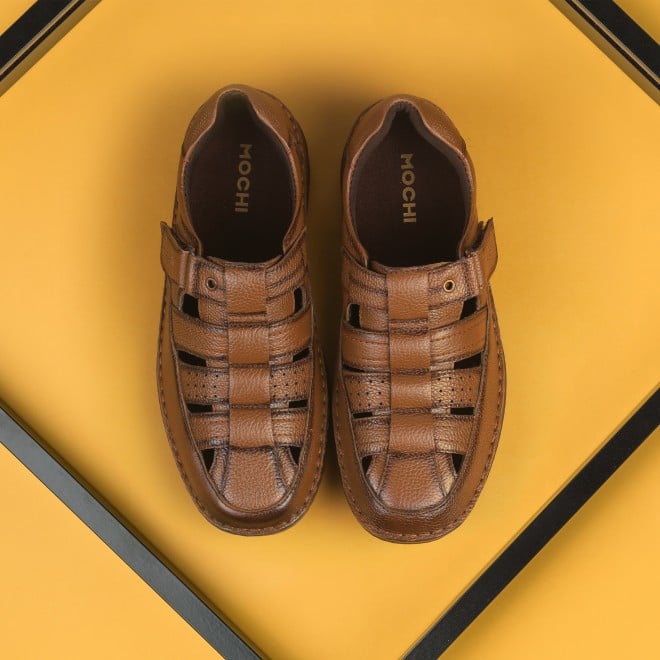 Mochi Men Tan Casual Sandals
