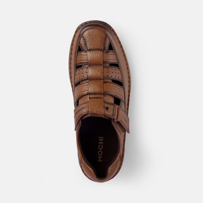 Mochi Men Tan Casual Sandals (SKU: 18-918-23-40)