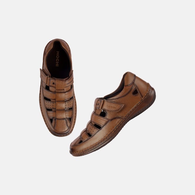 Mochi Men Tan Casual Sandals (SKU: 18-918-23-40)