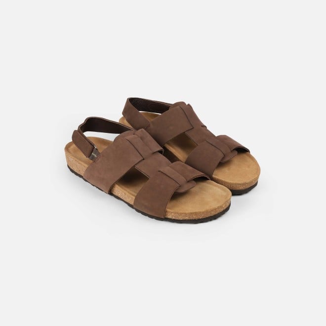 Mochi Men Brown Casual Sandals (SKU: 18-958-12-40)