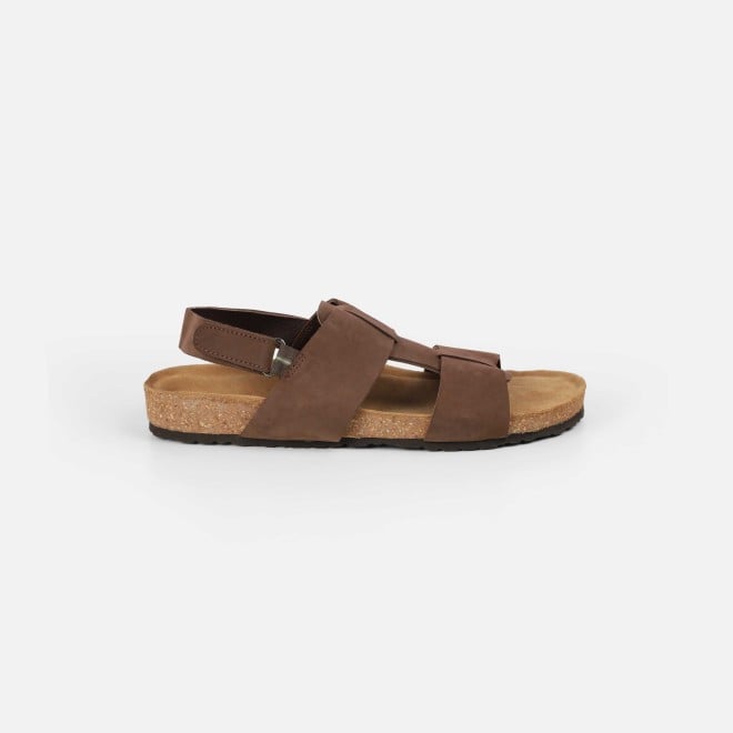 Mochi Men Brown Casual Sandals (SKU: 18-958-12-40)