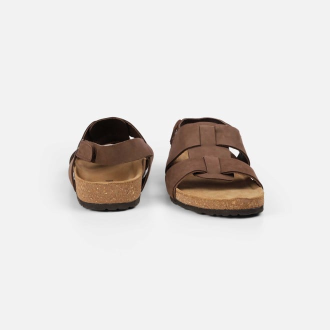 Mochi Men Brown Casual Sandals (SKU: 18-958-12-40)
