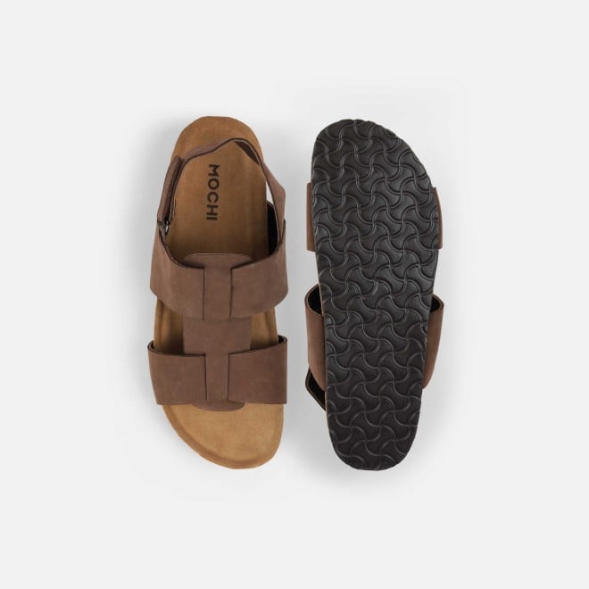 Mochi Men Brown Casual Sandals (SKU: 18-958-12-40)