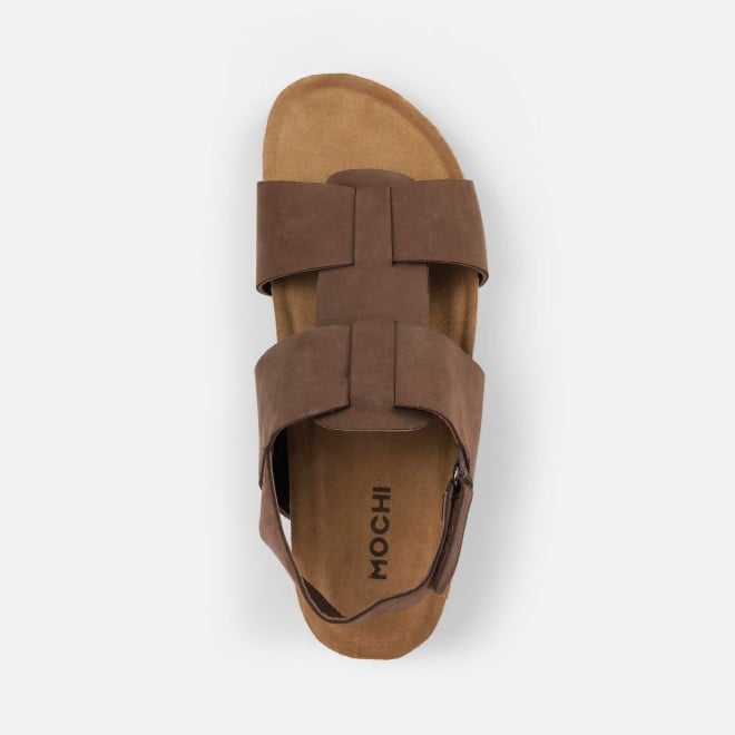 Mochi Men Brown Casual Sandals (SKU: 18-958-12-40)