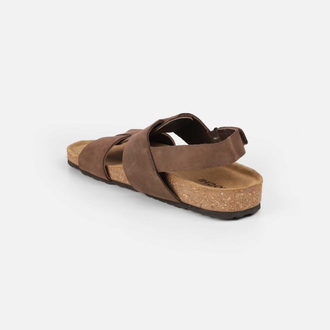 Mochi Men Brown Casual Sandals (SKU: 18-958-12-40)