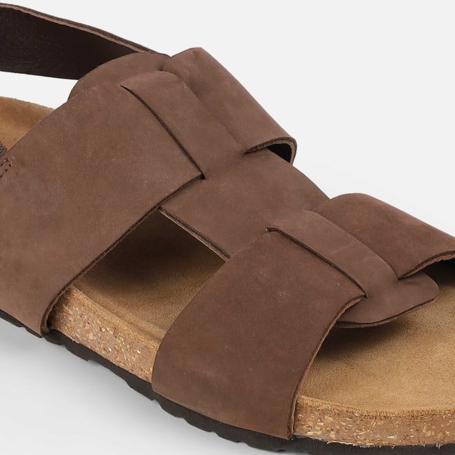 Mochi Men Brown Casual Sandals (SKU: 18-958-12-40)