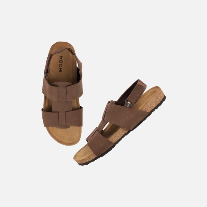 Mochi Men Brown Casual Sandals (SKU: 18-958-12-40)