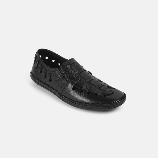 Mochi Men Black Ethnic Sandals (SKU: 18-969-11-40)