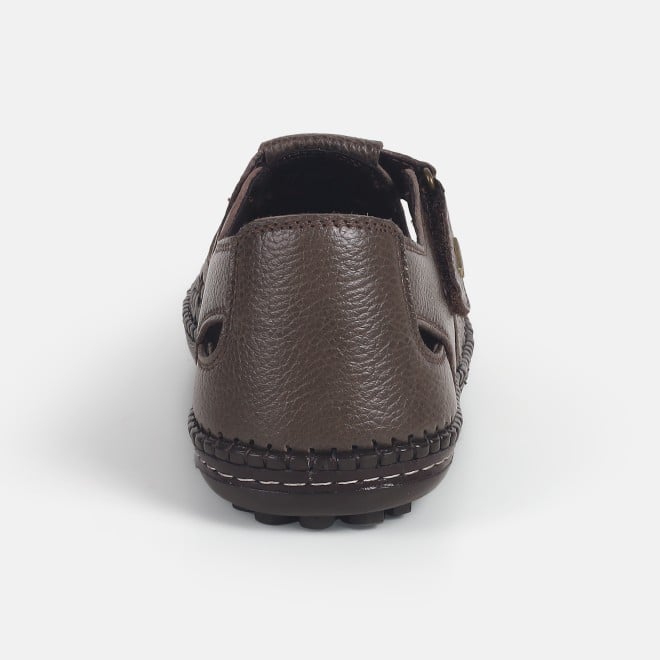 Mochi Men Brown Casual Sandals (SKU: 18-972-12-40)