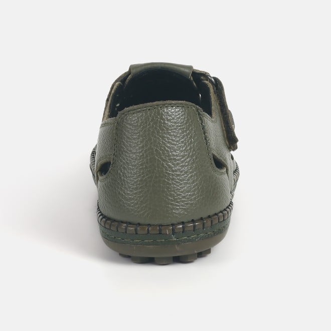 Mochi Men Olive Casual Sandals (SKU: 18-972-49-40)