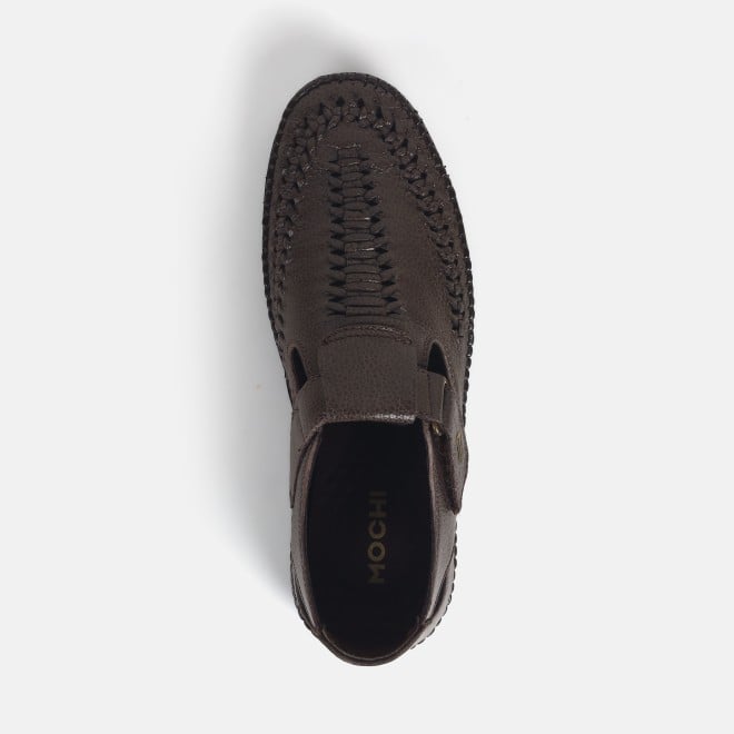 Mochi Men Brown Casual Sandals (SKU: 18-972-12-40)