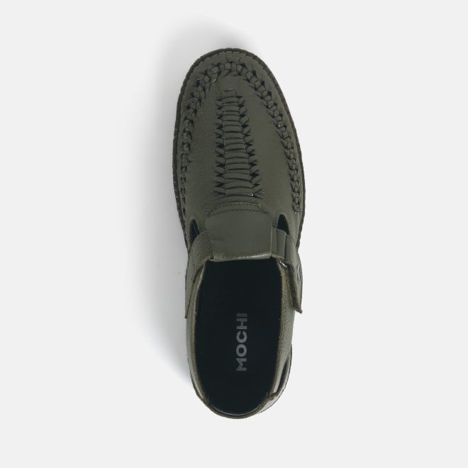 Mochi Men Olive Casual Sandals (SKU: 18-972-49-40)