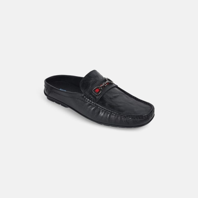 Mochi Men Black Casual Loafers