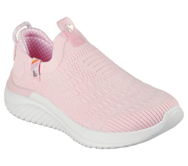 Skechers Kids Unisex Light Pink Sports Sneakers