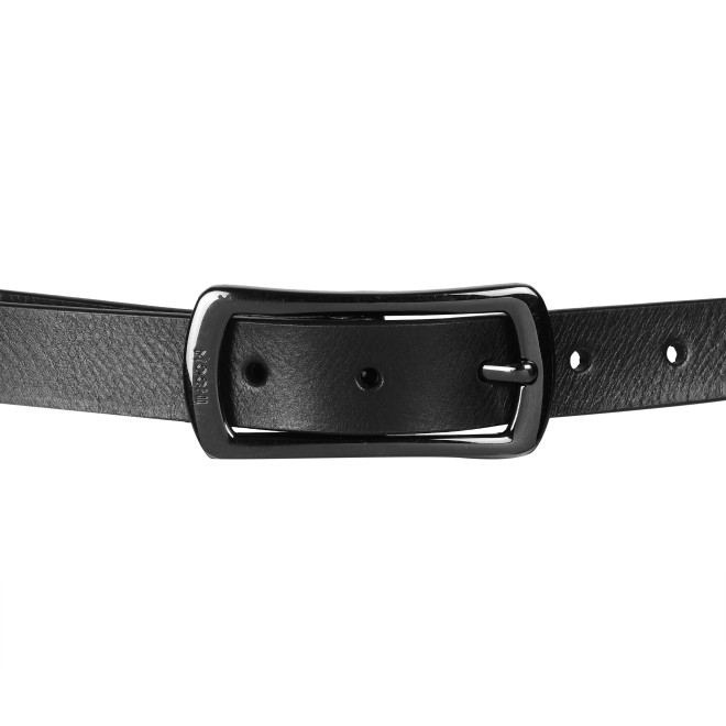 Mochi Women Black Womens Belts Pin Buckle (SKU: 187-14-11-40)