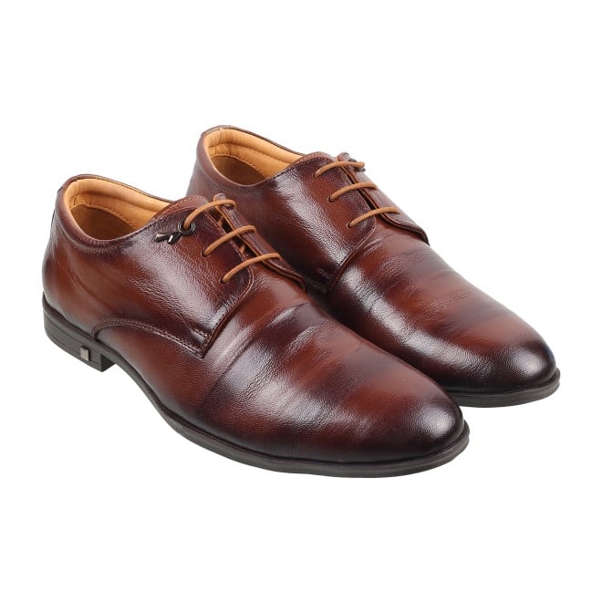 Mochi Men Brown Formal Lace Up