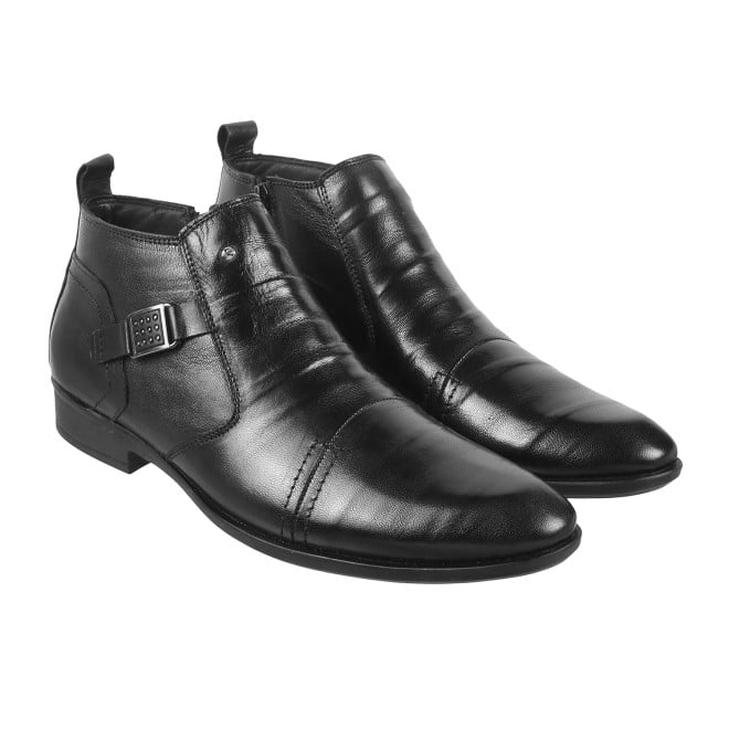 Mochi Men Black Formal Boots