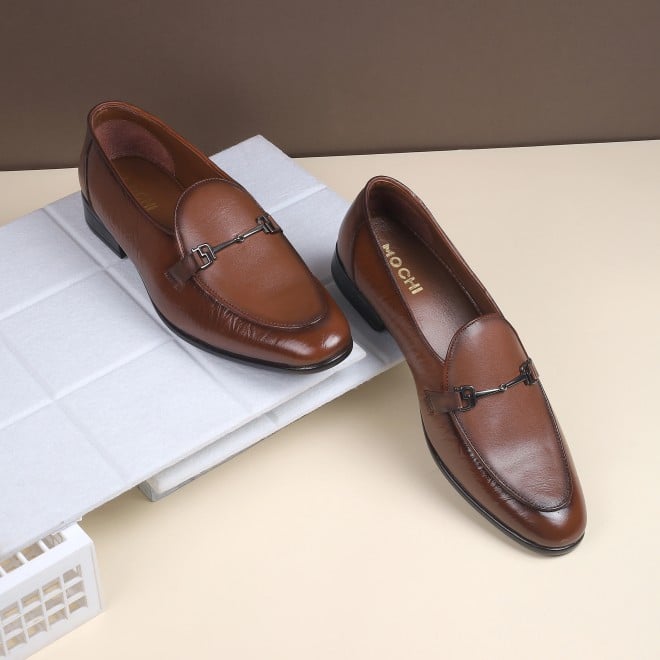 Mochi Men Tan Formal Moccasin