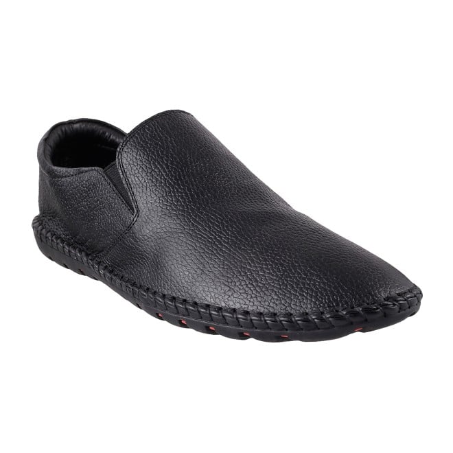 Mochi Men Black Casual Moccasin