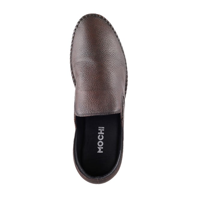 Mochi Men Brown Casual Moccasin (SKU: 19-3841L-12-46)