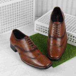 Men Tan Formal Brogue