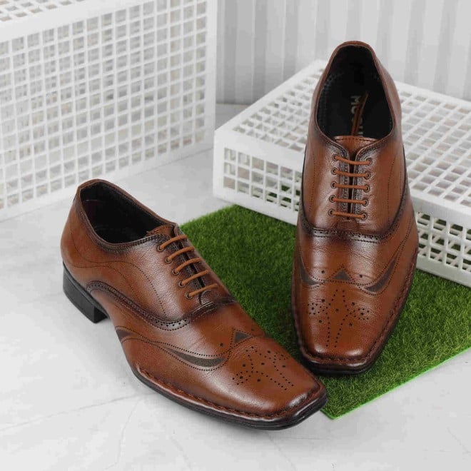 Mochi Men Tan Formal Brogue (SKU: 19-425-23-40)