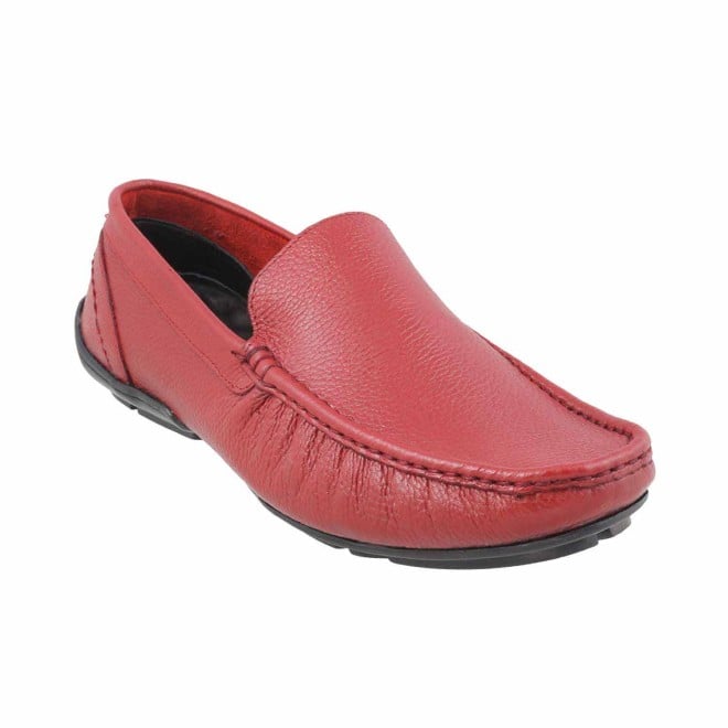 Mochi Men Red Casual Loafers