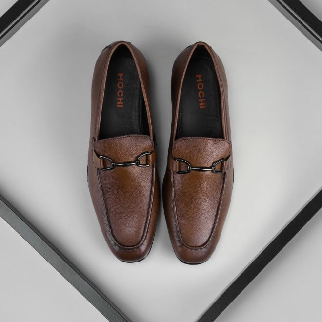 Mochi Men Tan Formal Moccasin