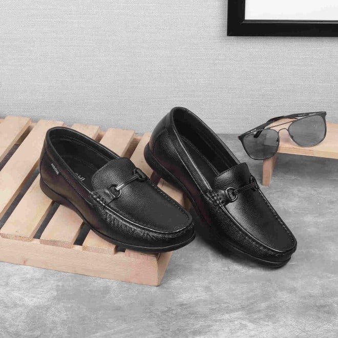 Mochi Men Black Formal Slip-Ons (SKU: 19-437-11-40)