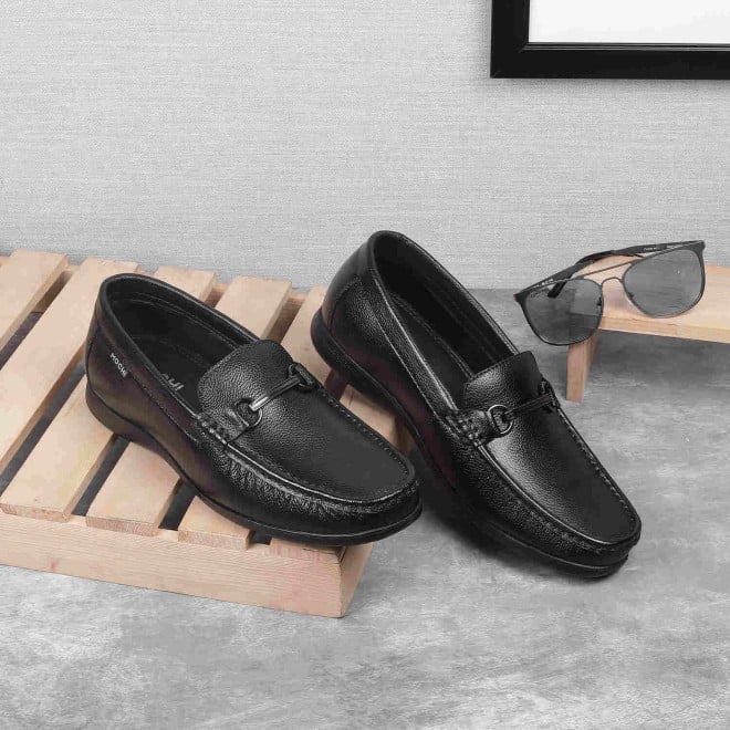 Mochi Men Black Formal Slip-Ons (SKU: 19-437-11-44)