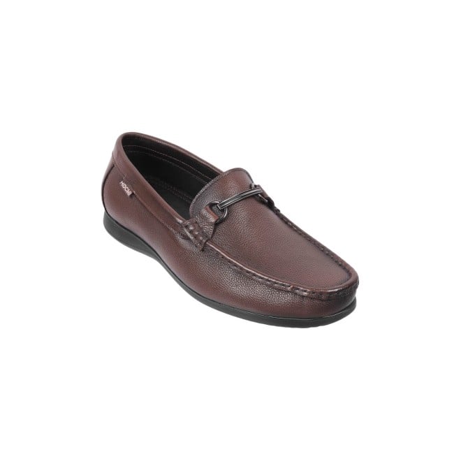 Mochi Men Brown Formal Slip-Ons (SKU: 19-437-12-40)