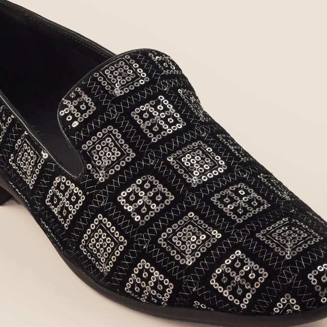 Mochi Men Black Party Moccasin (SKU: 19-439-11-40)