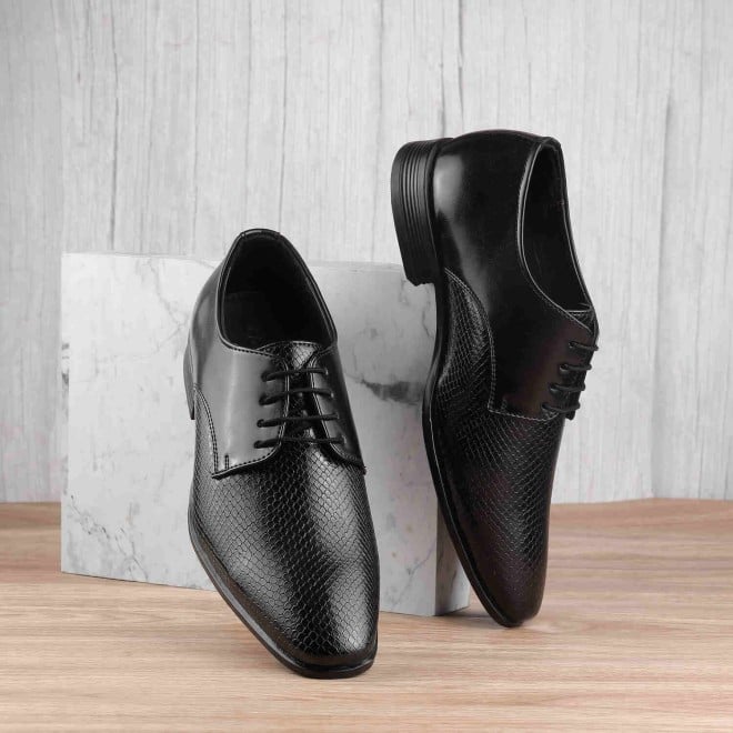 Mochi Men Black Formal Lace-Up