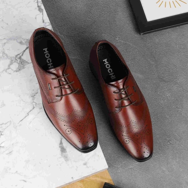 Mochi Men Maroon Formal Brogue (SKU: 19-459-44-40)