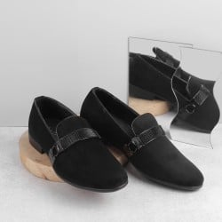 Men Black Party Slip-Ons