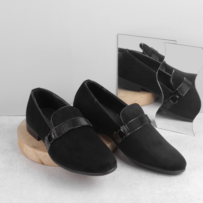 Mochi Men Black Party Slip-Ons