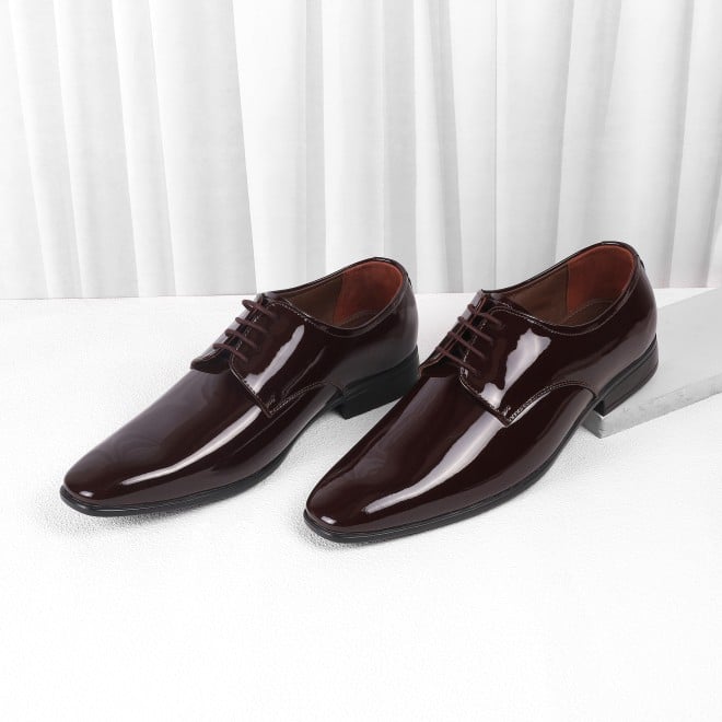 Mochi Men Wine Formal Lace-Up