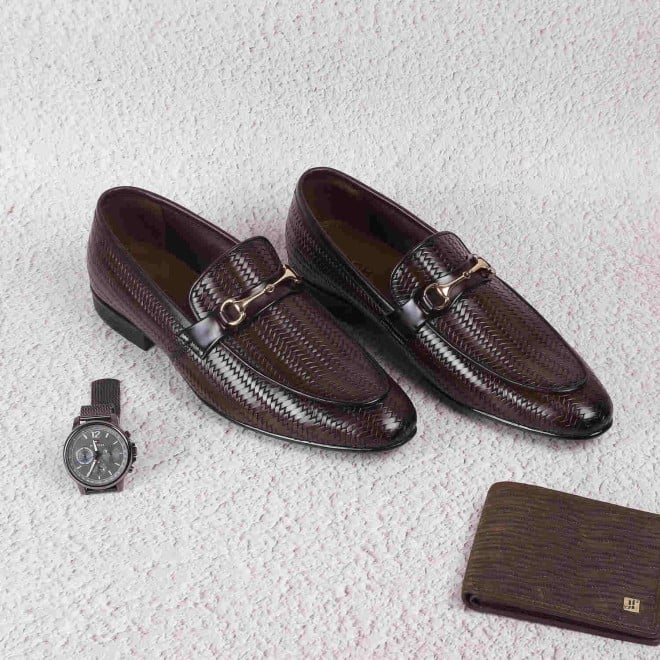 Mochi Men Wine Formal Slip-Ons