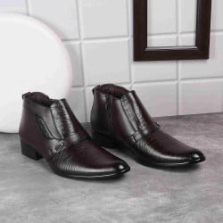 Men Brown Formal Slip-Ons