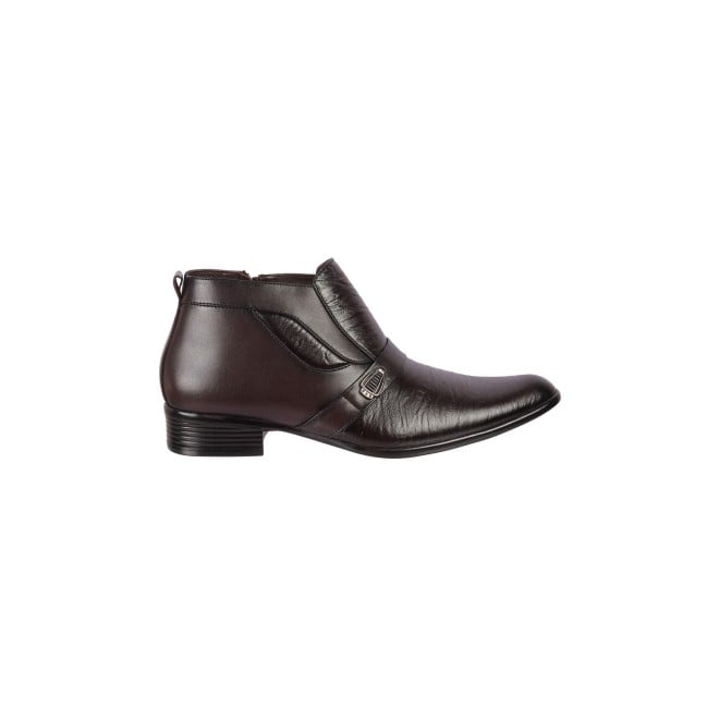 Mochi Men Brown Formal Slip-Ons (SKU: 19-487-12-43)