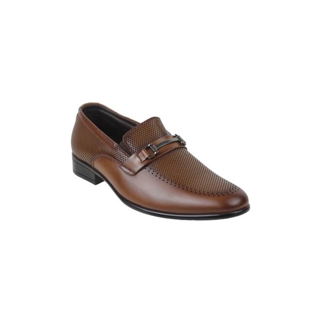 Mochi Men Tan Formal Slip-Ons (SKU: 19-488-23-40)